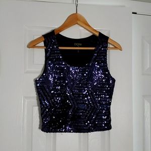 Depri sequin crop